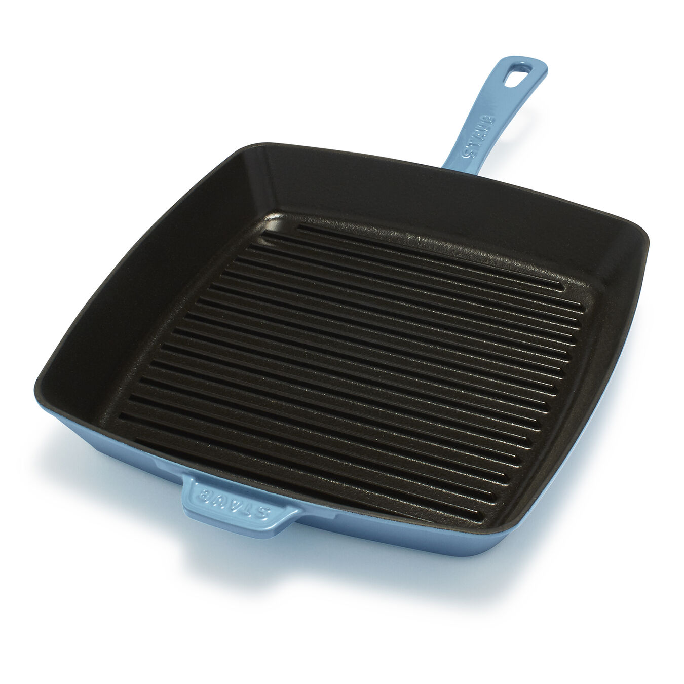 Matte Black 1203123 Fits 12 Grill Pan Staub Cast Iron 10.3 Square Grill Press Matte Black 1203123 Fits 12 Grill Pan Staub Cast Iron 10.3 Square Grill Press